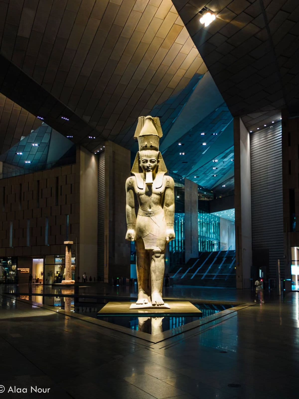 Egyptian museum statue